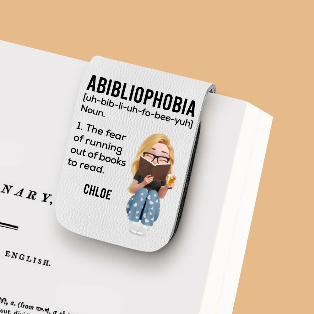 Running Out Of Books - Personalized Custom Leather Bookmark - Image 11