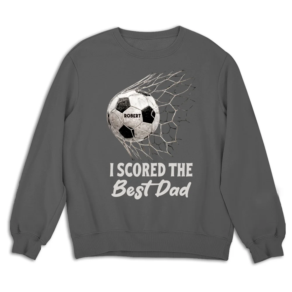 Scored The Best Dad Grandpa - Personalized Custom Shirt - Image 16
