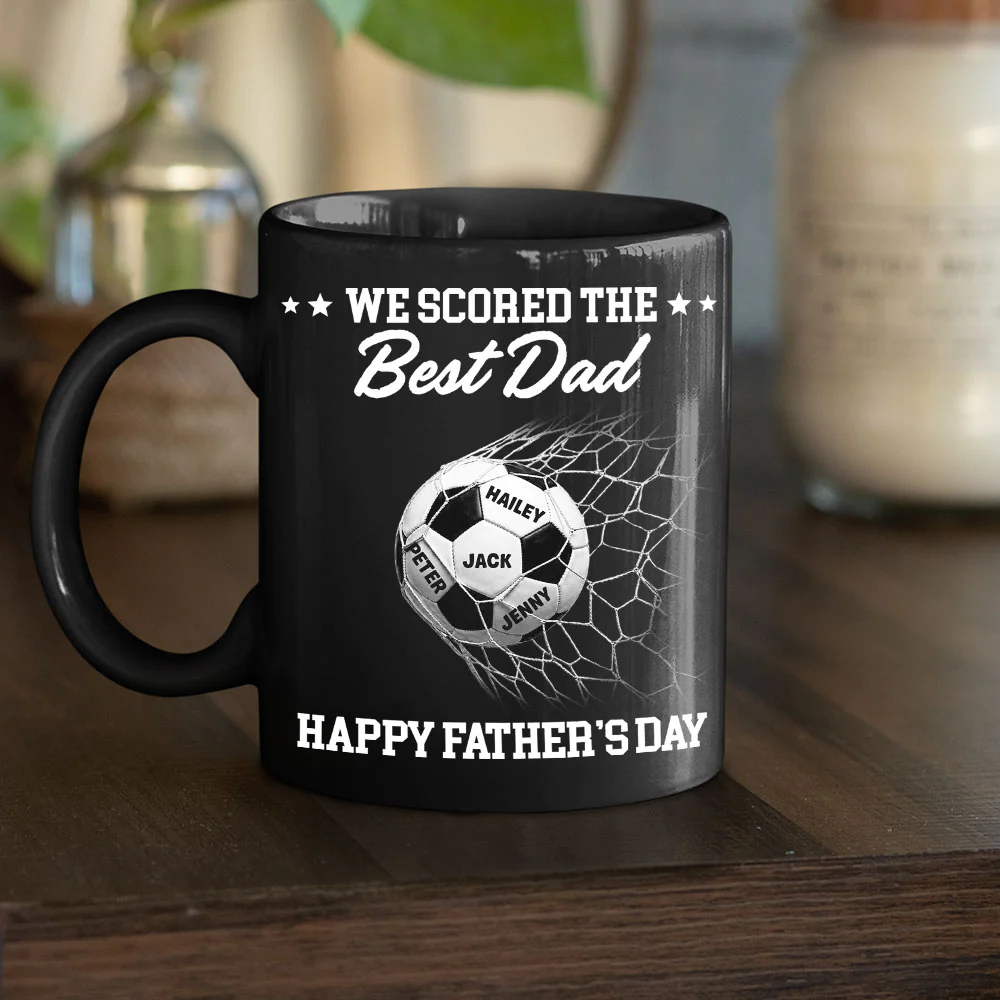 Scored The Best Dad - Personalized Custom Coffee Mug - Image 5