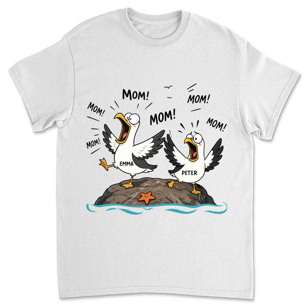 Seagull Mom Mom Mom - Personalized Custom Shirt