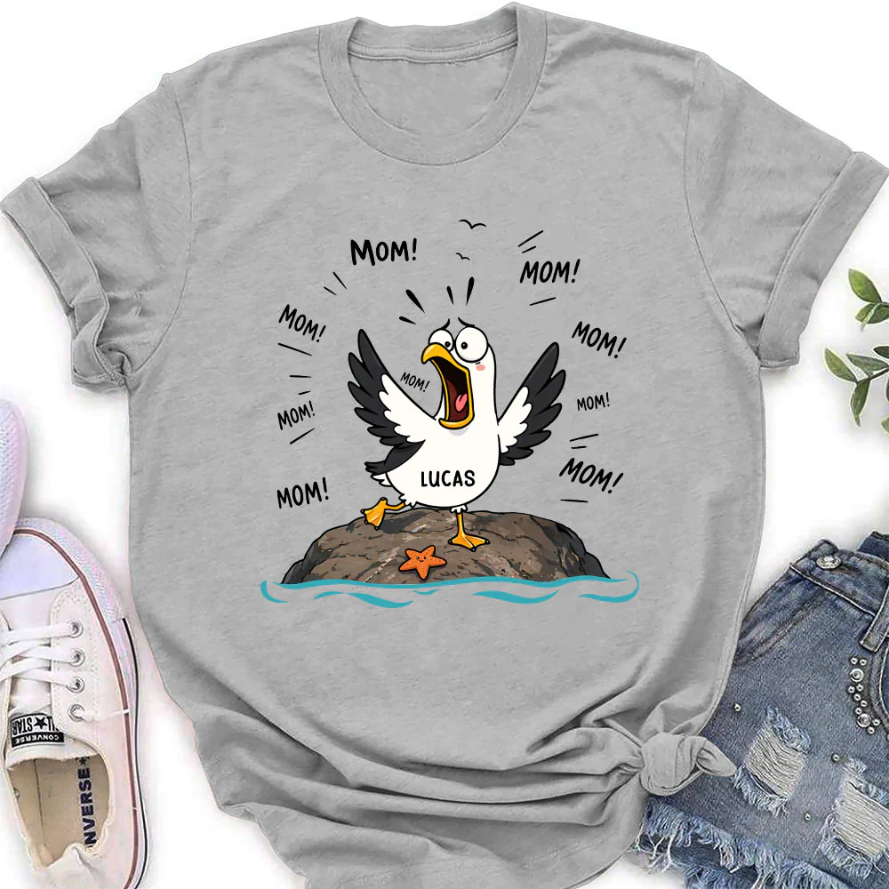 Seagull Mom Mom Mom - Personalized Custom Shirt - Image 3