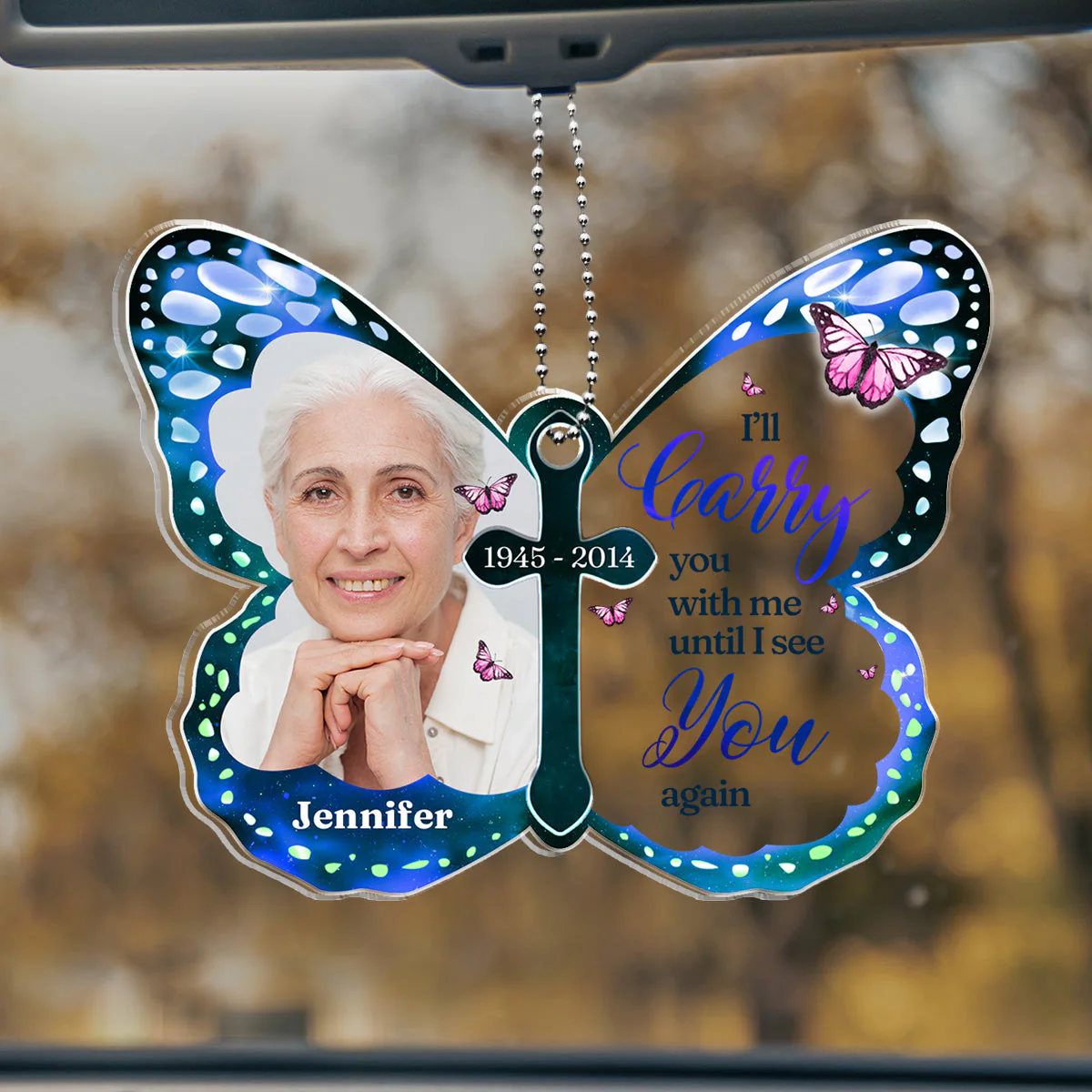 See You Again - Personalized Acrylic Car Ornament - Image 3