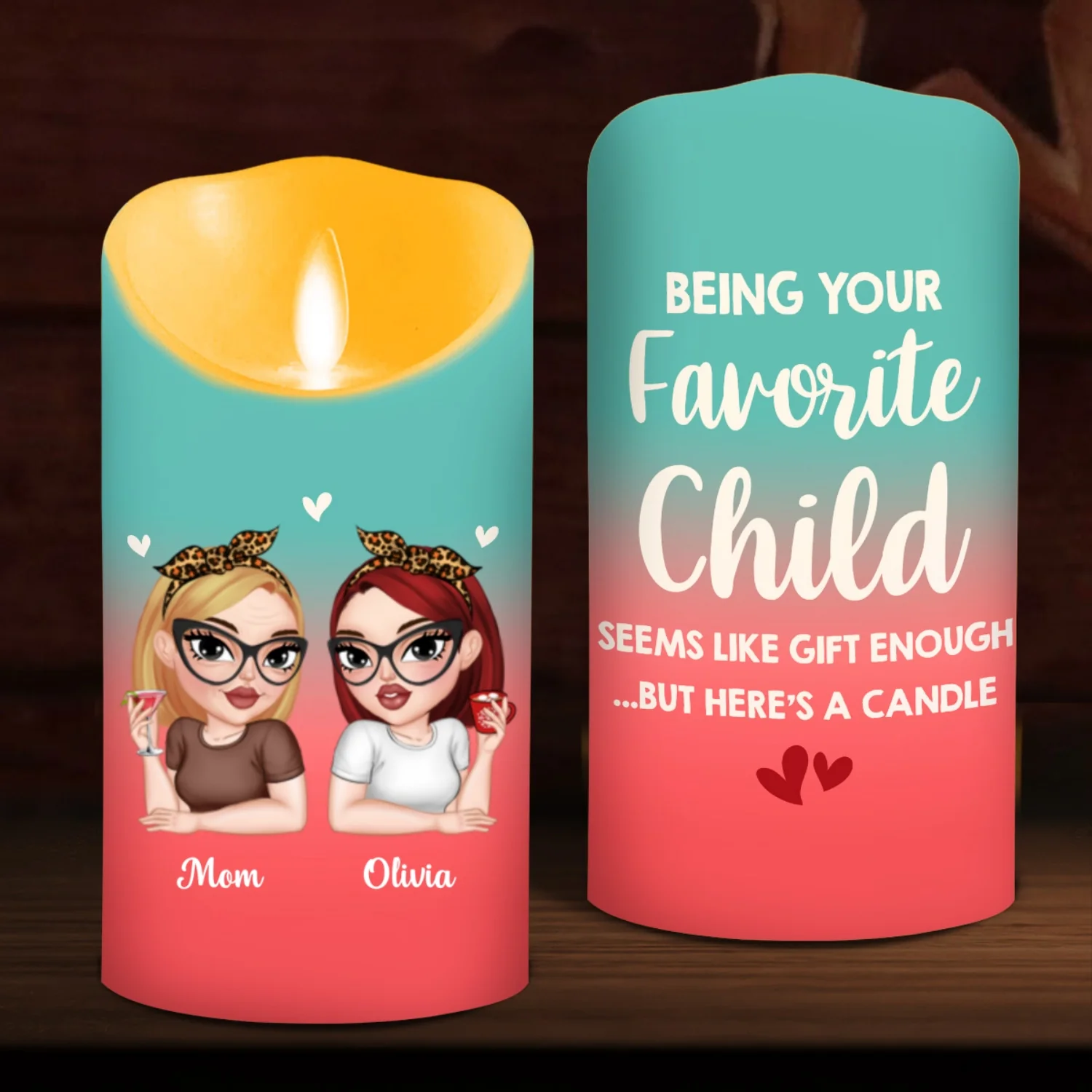 Seems Like Gift Enough - Personalized Custom LED Candle - Image 7