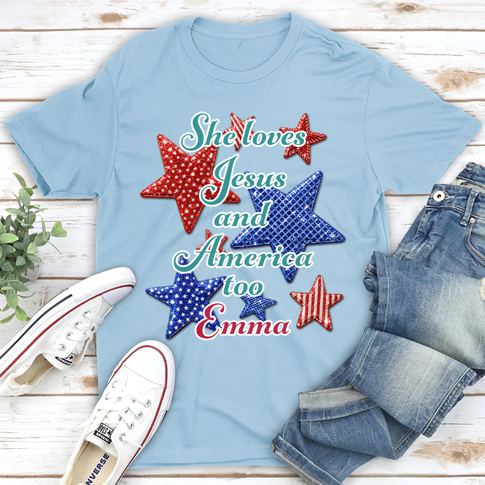 She Knows What She Loves - Personalized Custom 3D Effect Shirt - Image 6