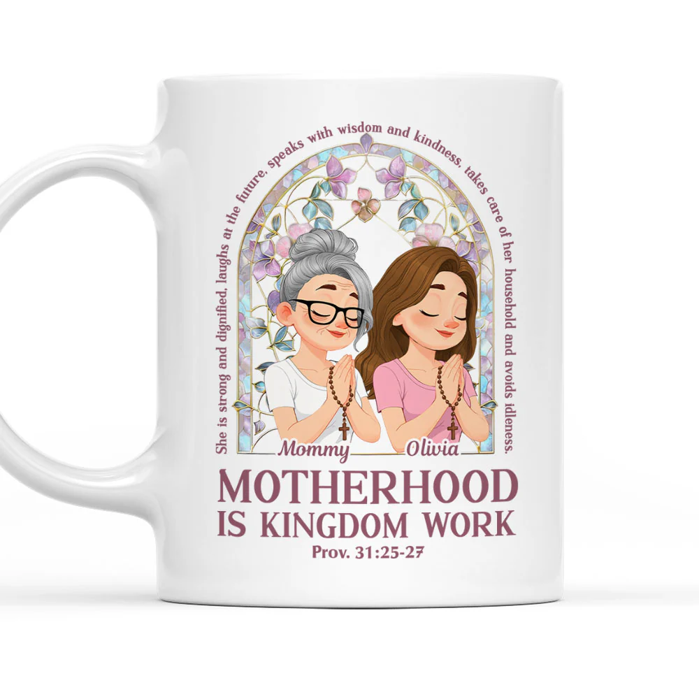 She Shines With Strength - Personalized Custom Coffee Mug