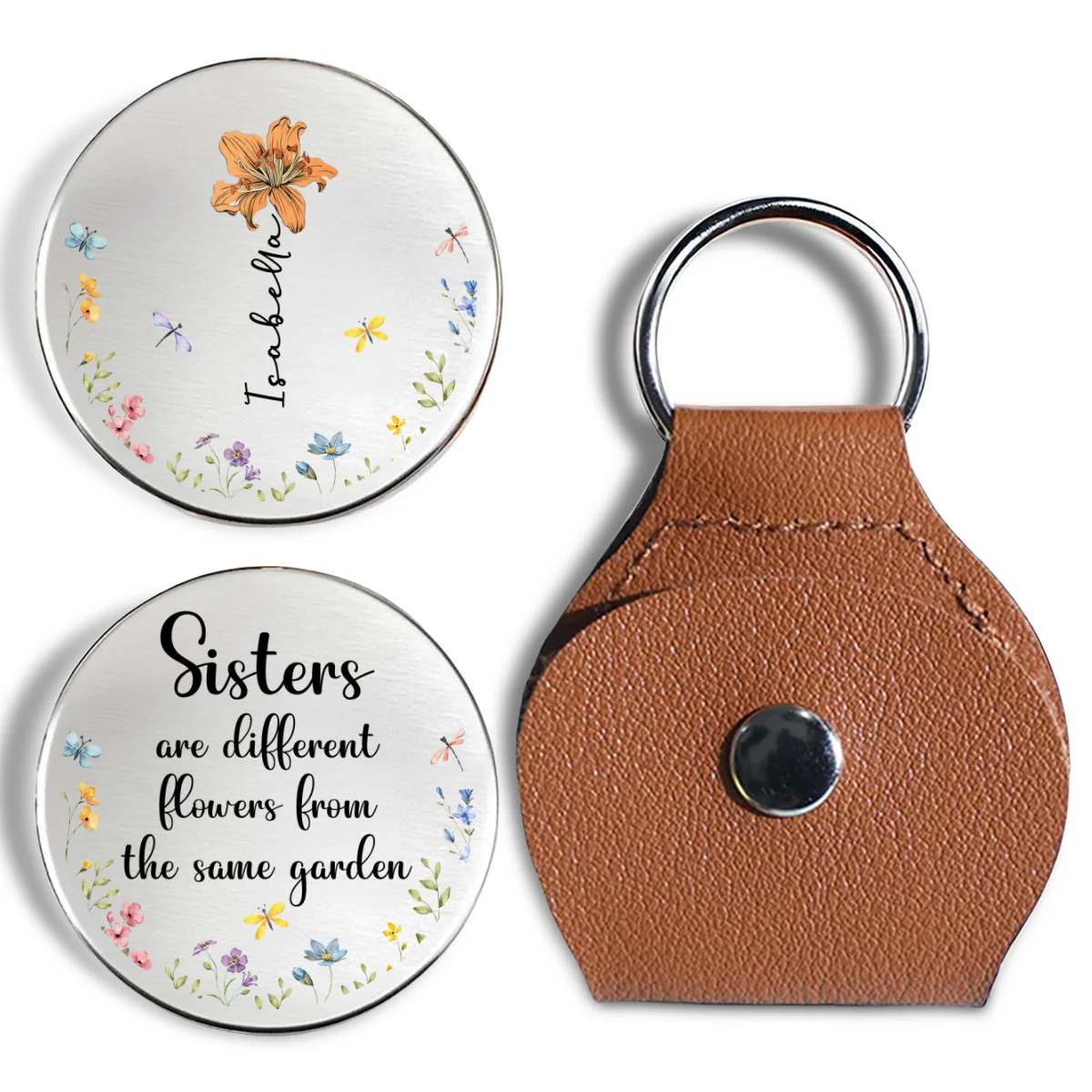 Sisters Are Different Flowers From The Same Garden - Personalized Custom Pocket Hug - Image 6