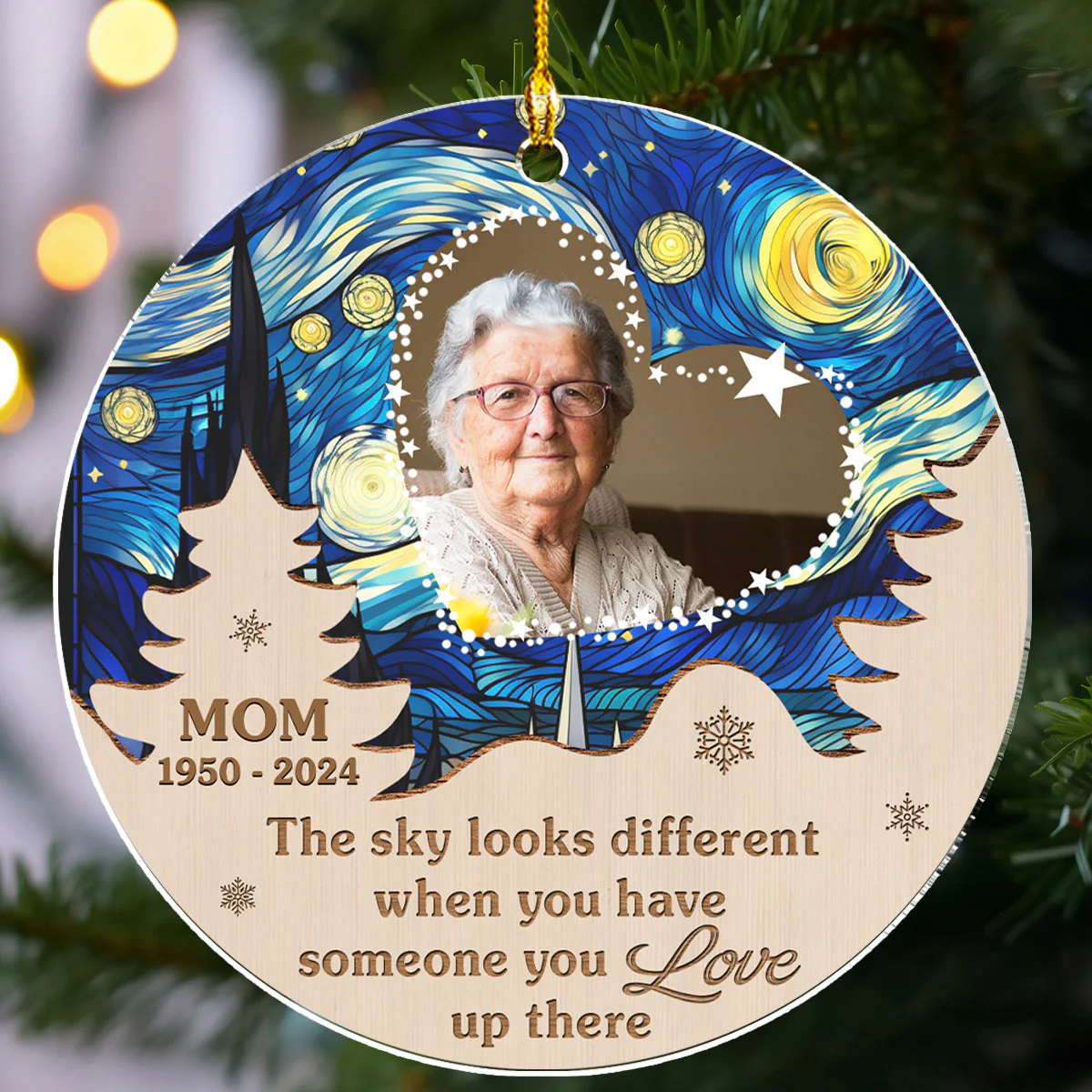 Sky Different - Personalized Custom Acrylic Ornament - Image 2