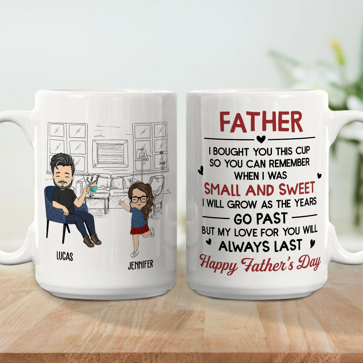 Small And Sweet - Personalized Custom Coffee Mug - Image 4