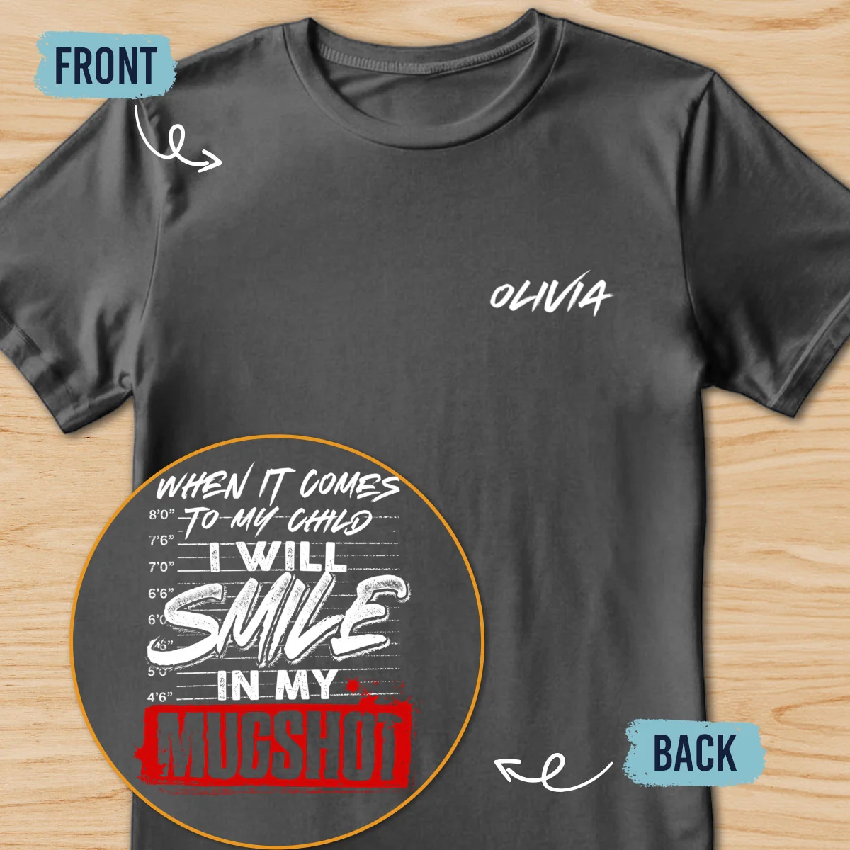 Smile In My Mugshot - Personalized Custom Shirt - Image 10