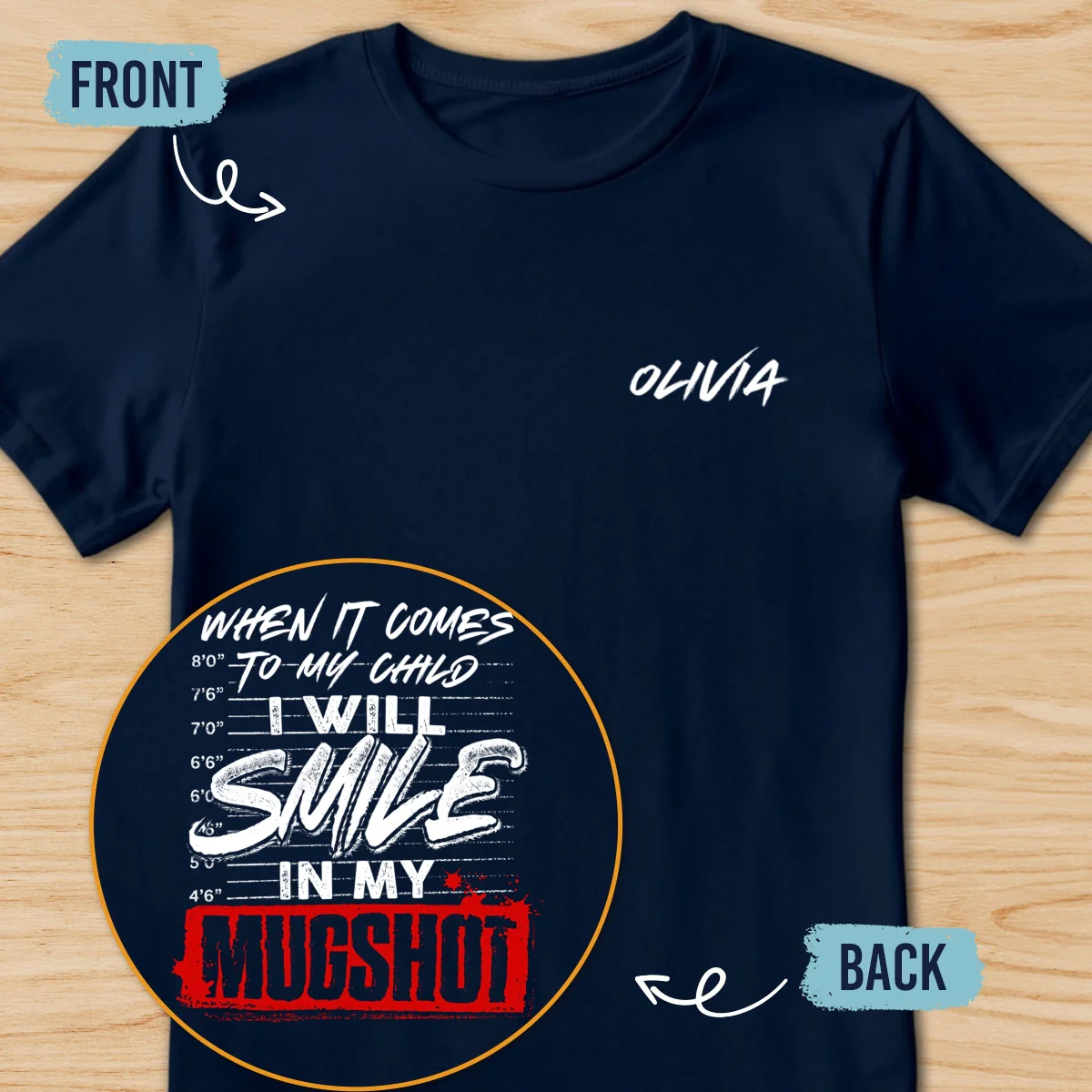 Smile In My Mugshot - Personalized Custom Shirt - Image 11