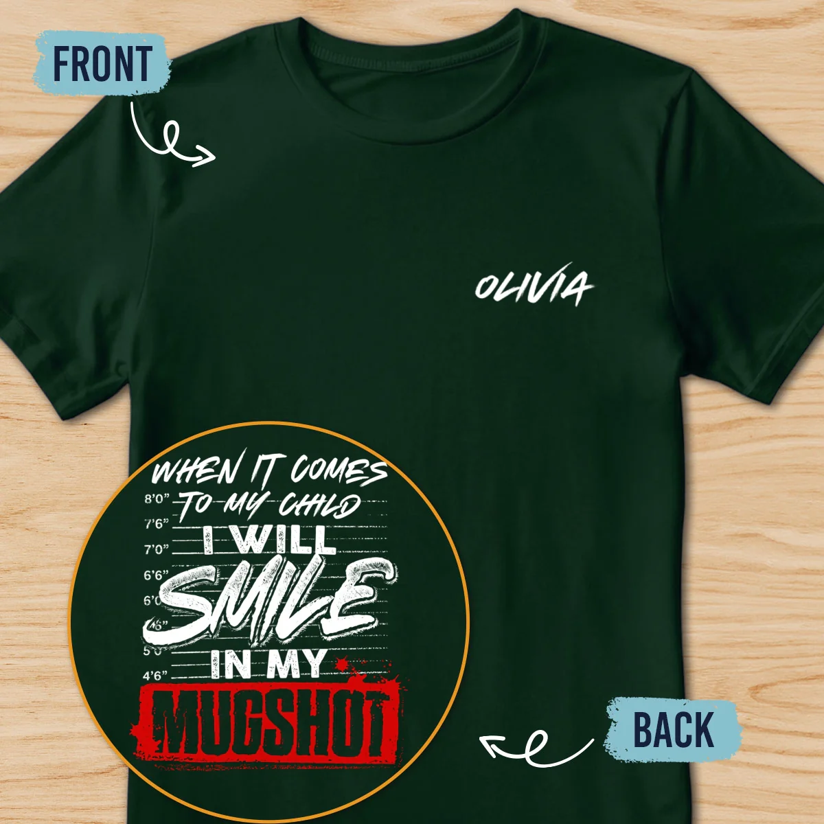 Smile In My Mugshot - Personalized Custom Shirt - Image 12