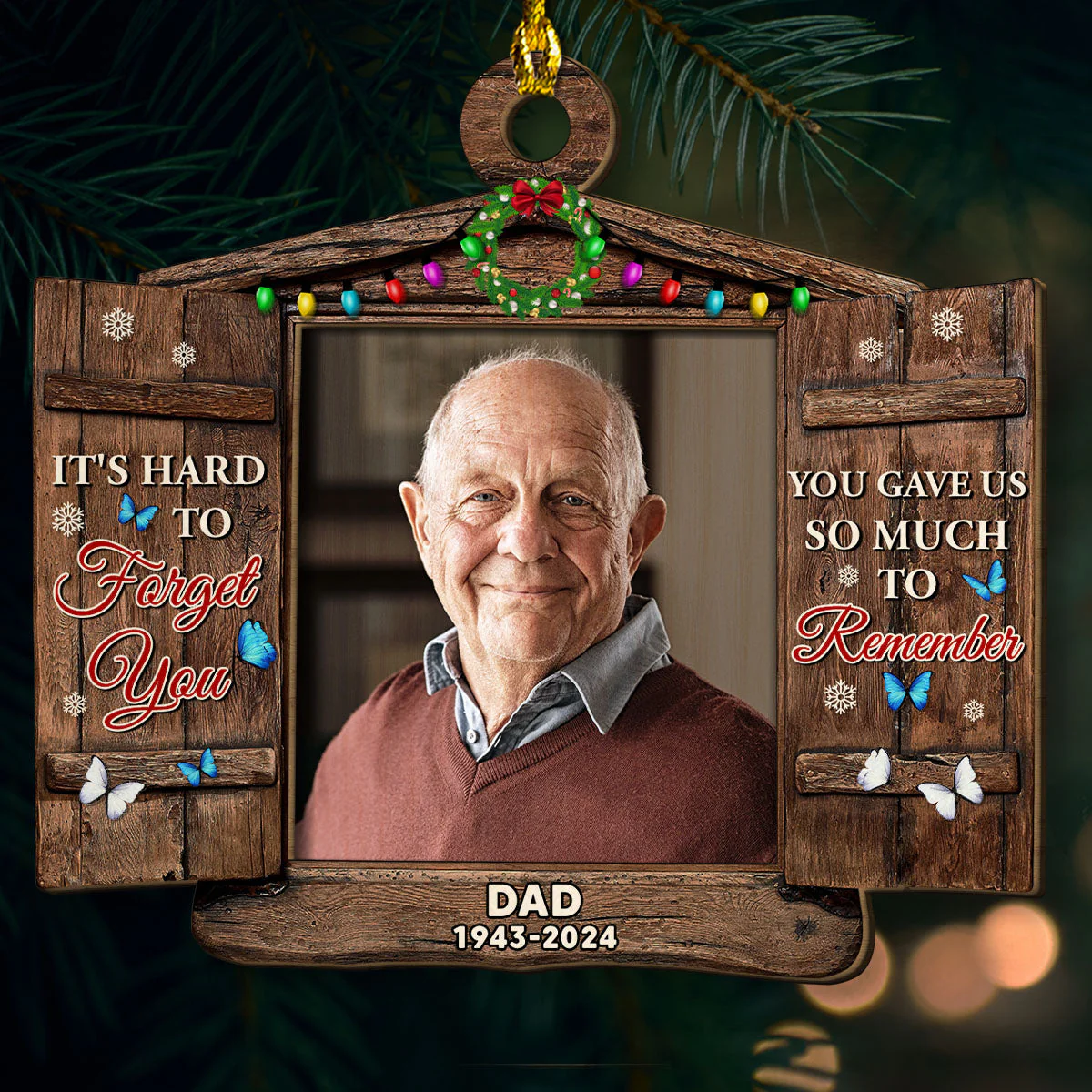 So Much To Remember - Personalized Custom Wood Ornament