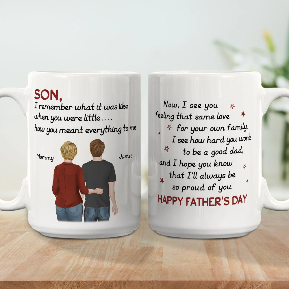 So Proud Of You Son - Personalized Custom Coffee Mug - Image 3