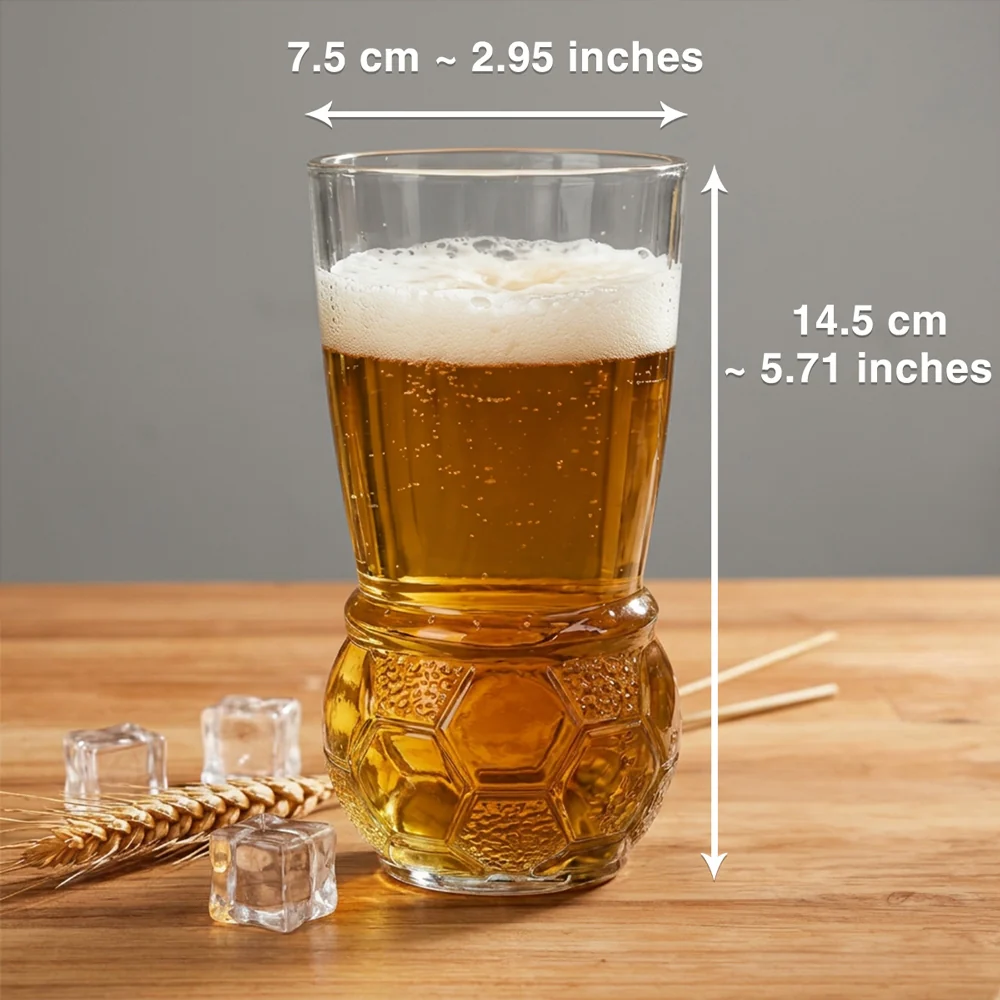 Soccer Dads Club - Personalized Custom Football Beer Glass - Image 6