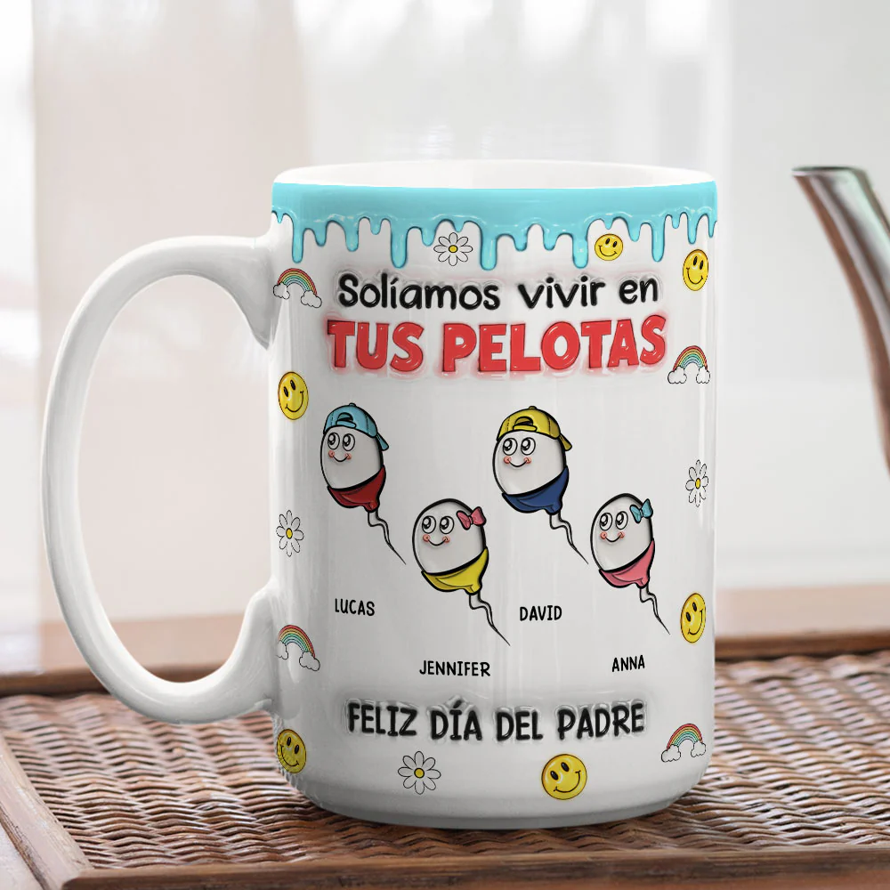 Solíamos Vivir En Tus Pelotas - Taza Personalizada con Efecto 3D Inflado - Image 10