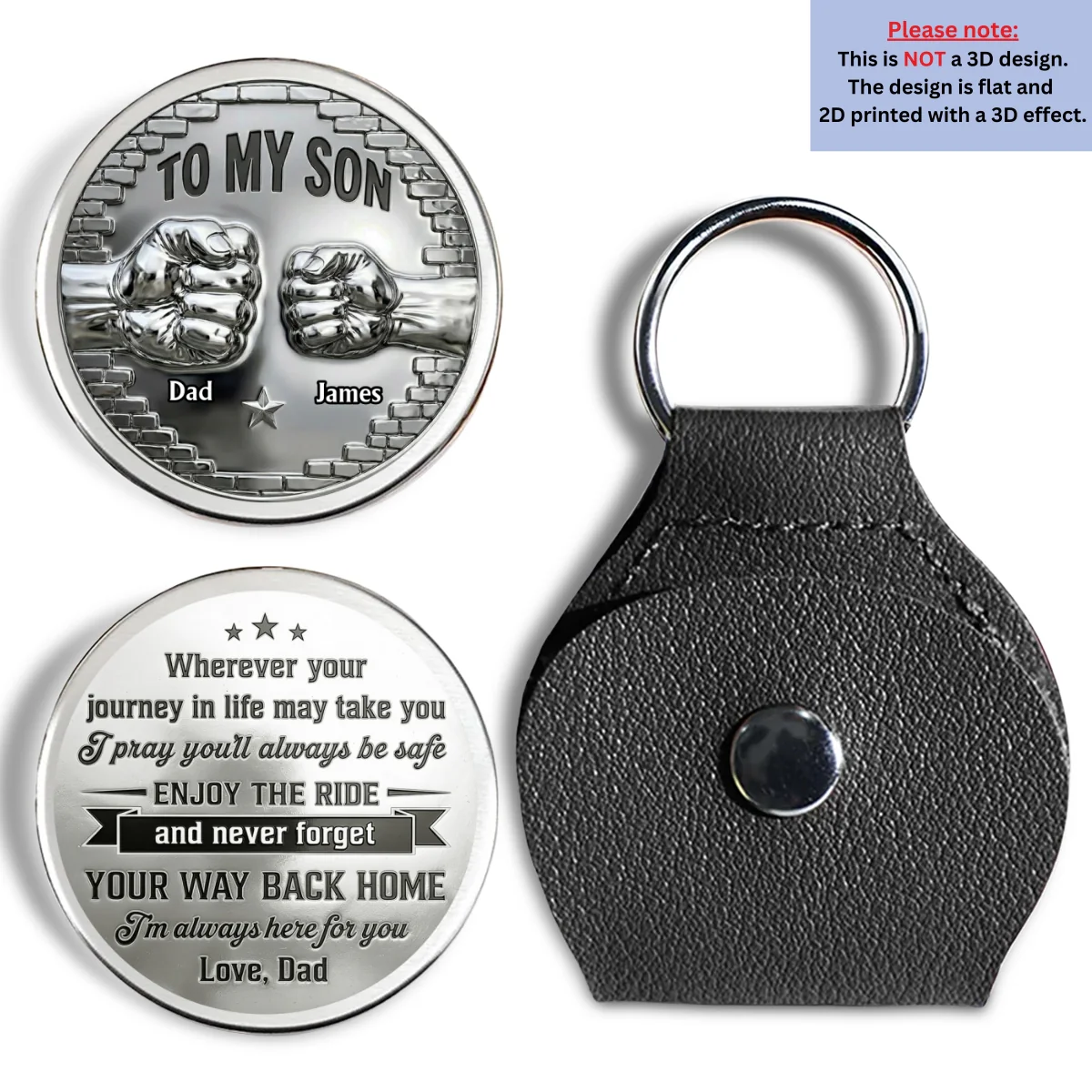 Son Believe In Yourself - Personalized Custom Pocket Hug - Image 7