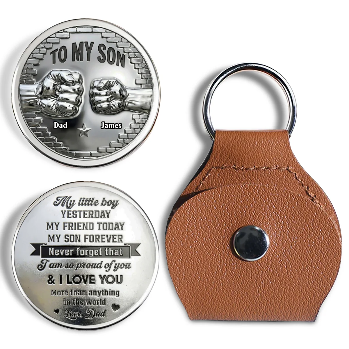 Son You Are My Friend Today - Personalized Custom Pocket Hug - Image 6