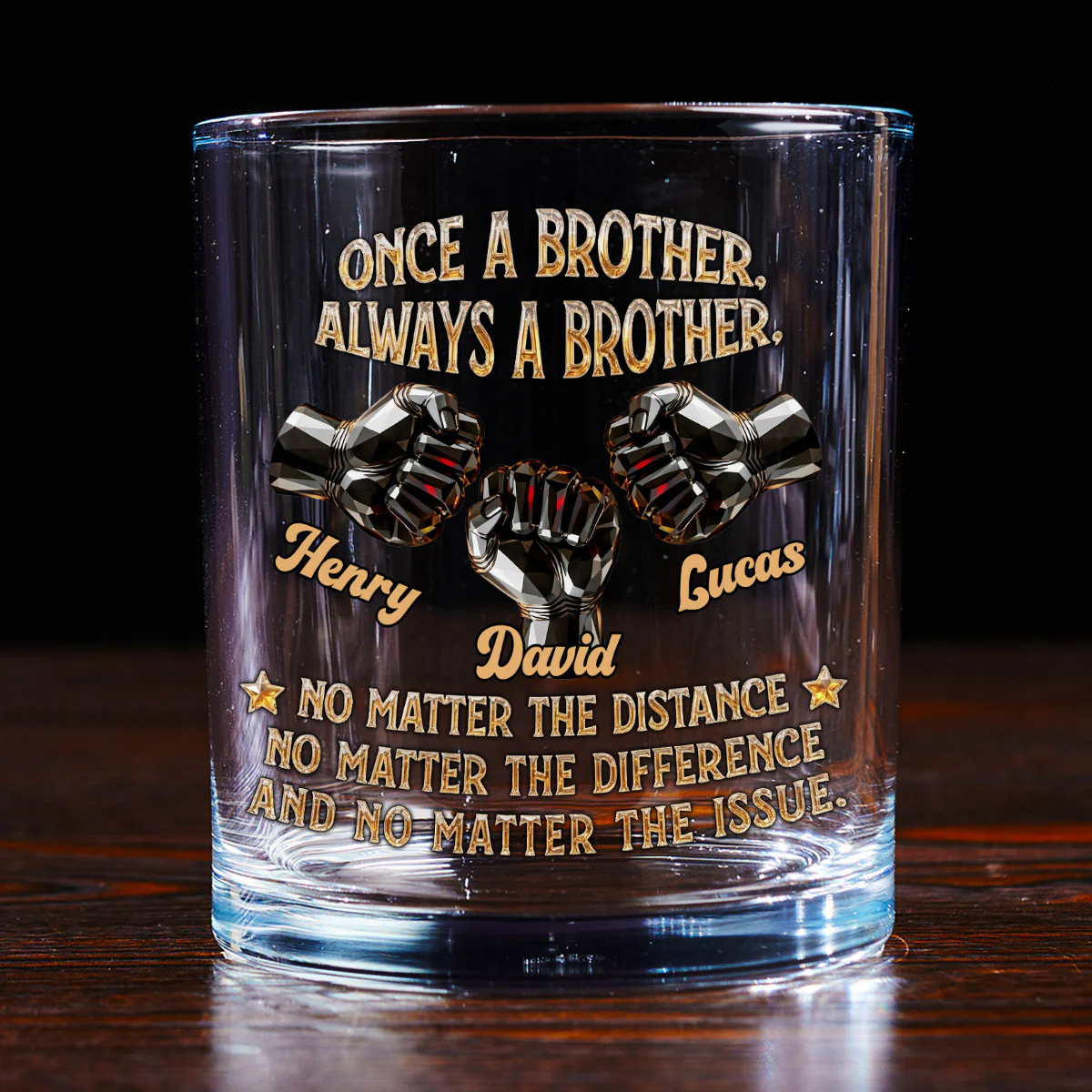 Soulmate Best Friend - Personalized Custom Whiskey Glass - Image 2