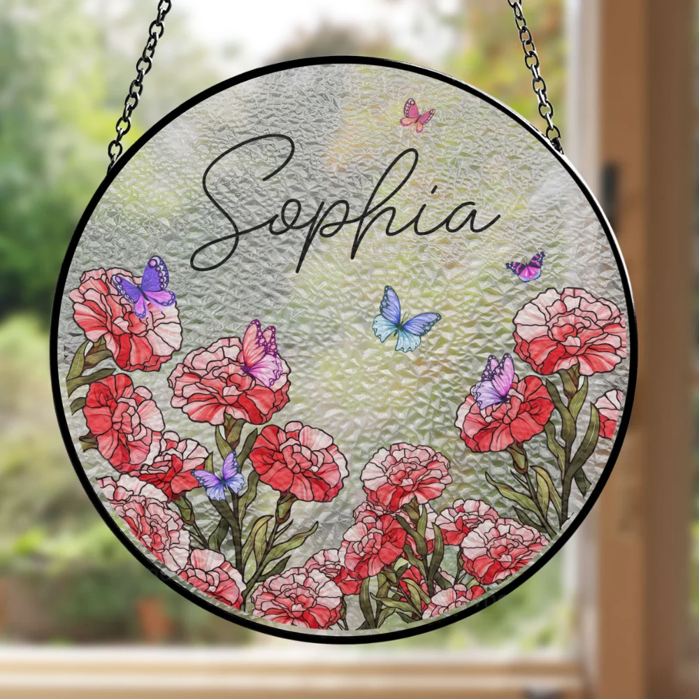 Soulmates For Life - Personalized Custom Window Hanging Suncatcher - Image 5