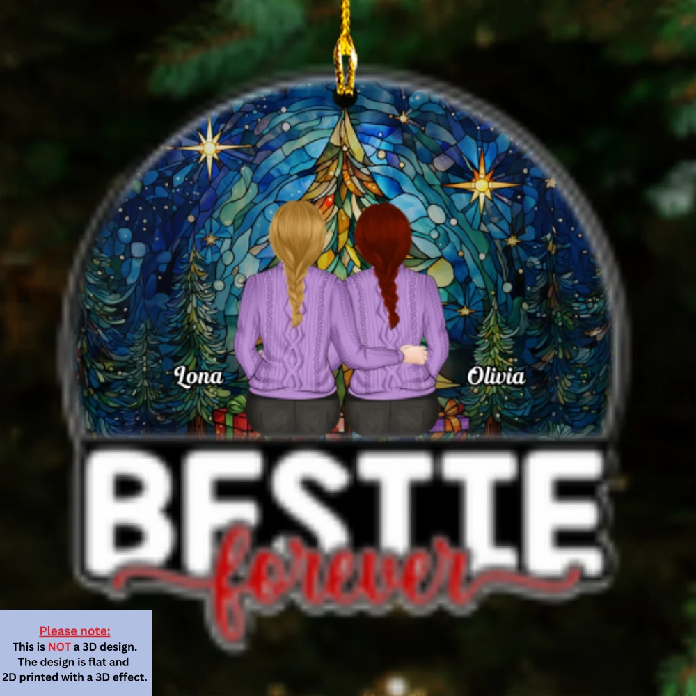 Sparkle And Shine & Fabulous - Personalized Custom Acrylic Ornament - Image 6
