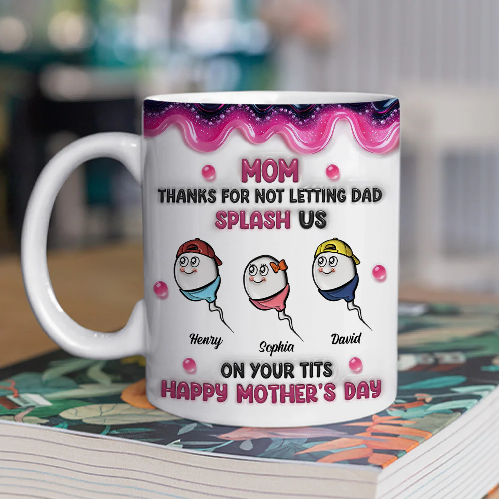 Splash Us - Personalized Custom 3D Inflated Effect Mug - Image 2