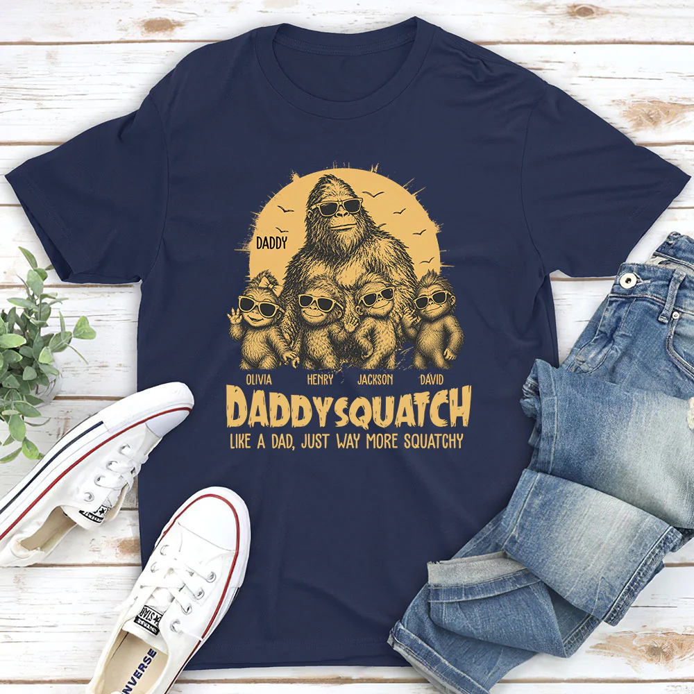 Squatchy Papa - Personalized Custom Shirt - Image 2