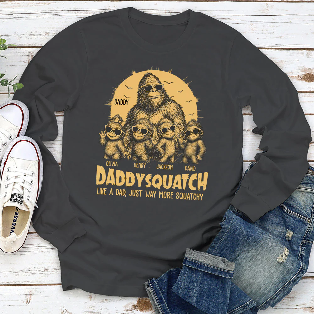 Squatchy Papa - Personalized Custom Shirt - Image 4