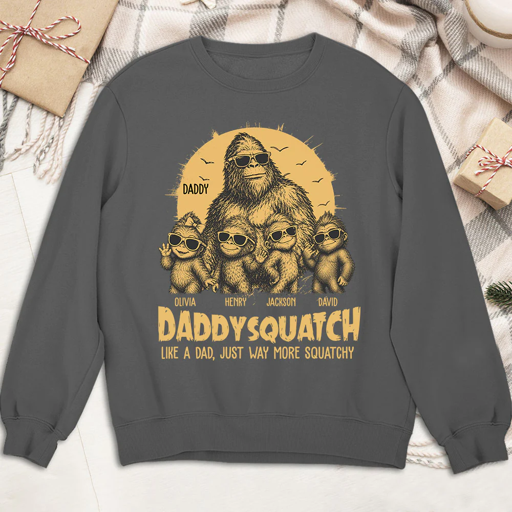 Squatchy Papa - Personalized Custom Shirt - Image 5