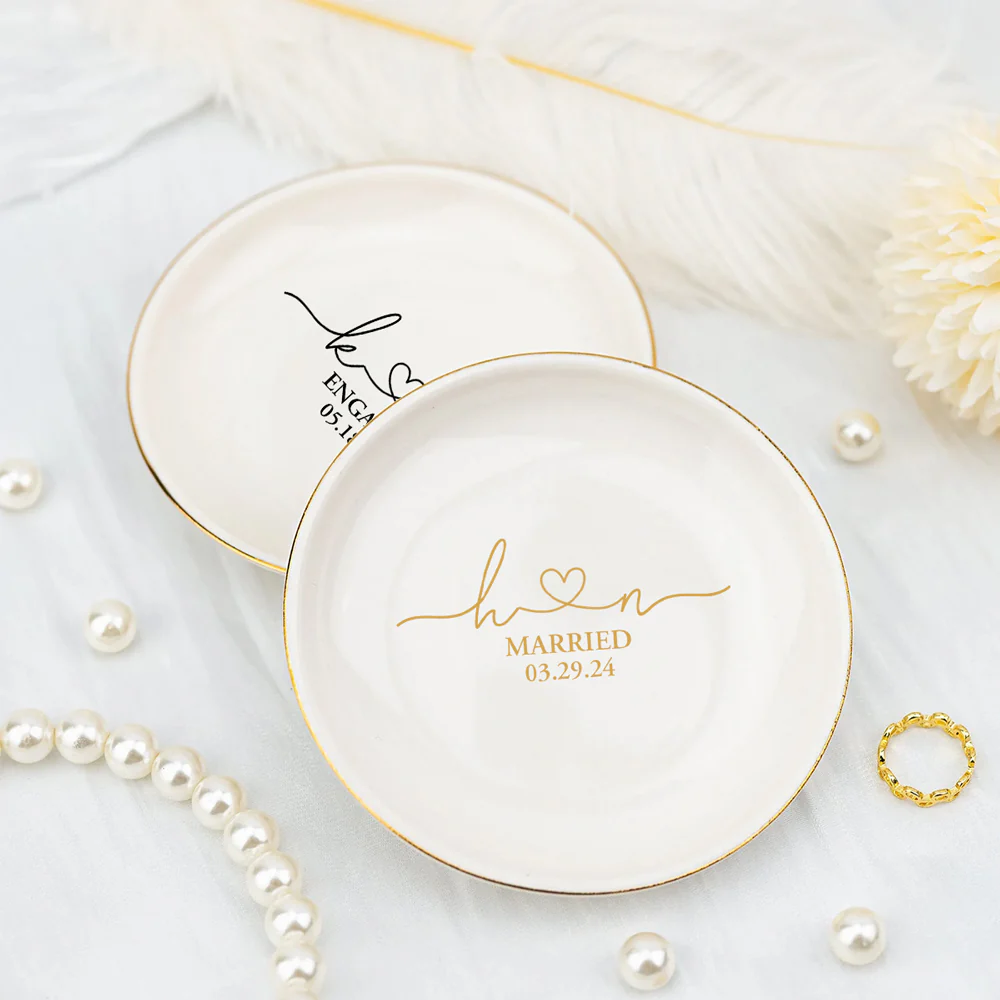 Still feels like we just got married - Personalized Custom Jewelry Dish - Image 5