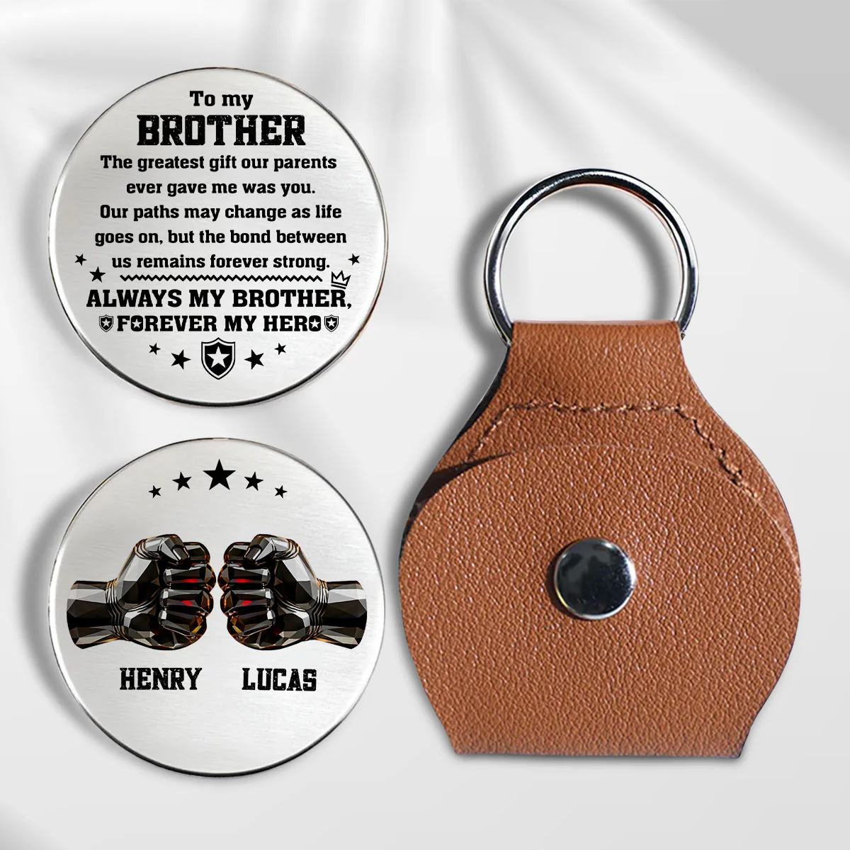 Strong Bond That Never Breaks - Personalized Custom Pocket Hug