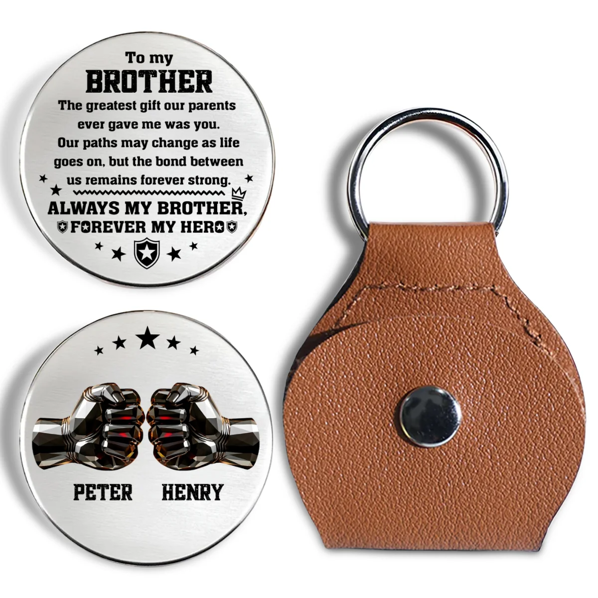 Strong Bond That Never Breaks - Personalized Custom Pocket Hug - Image 5