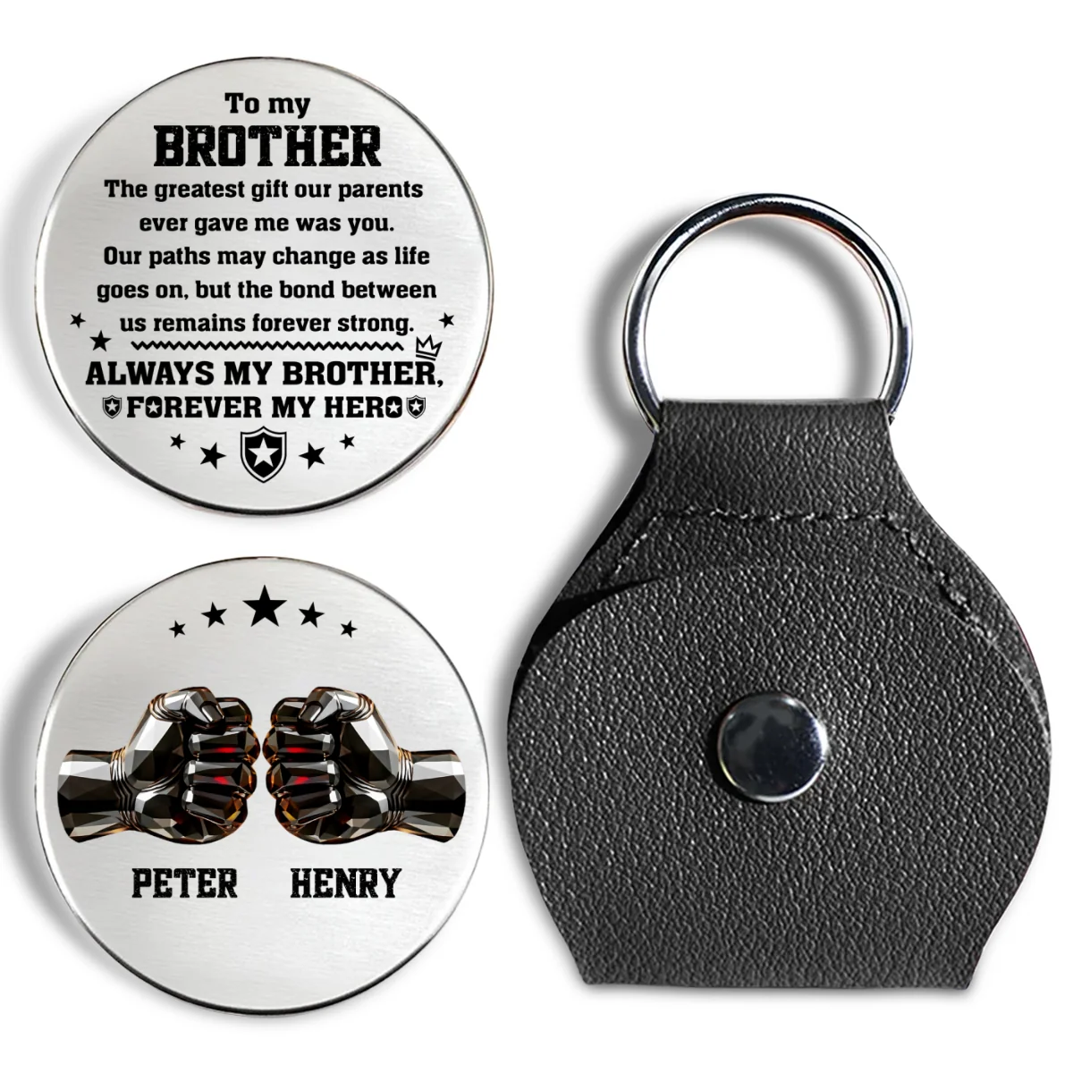 Strong Bond That Never Breaks - Personalized Custom Pocket Hug - Image 6
