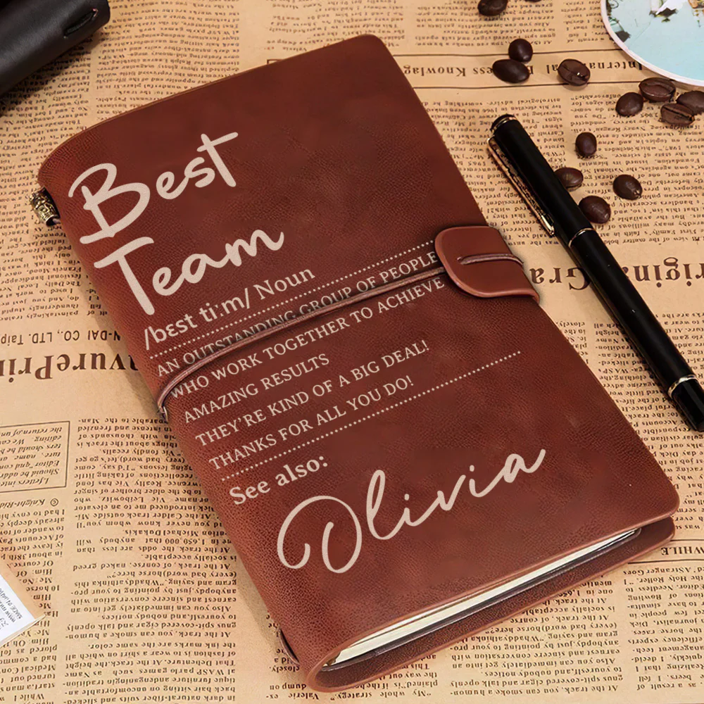 Stronger Together Every Single Day - Personalized Custom Vintage Journal - Image 3