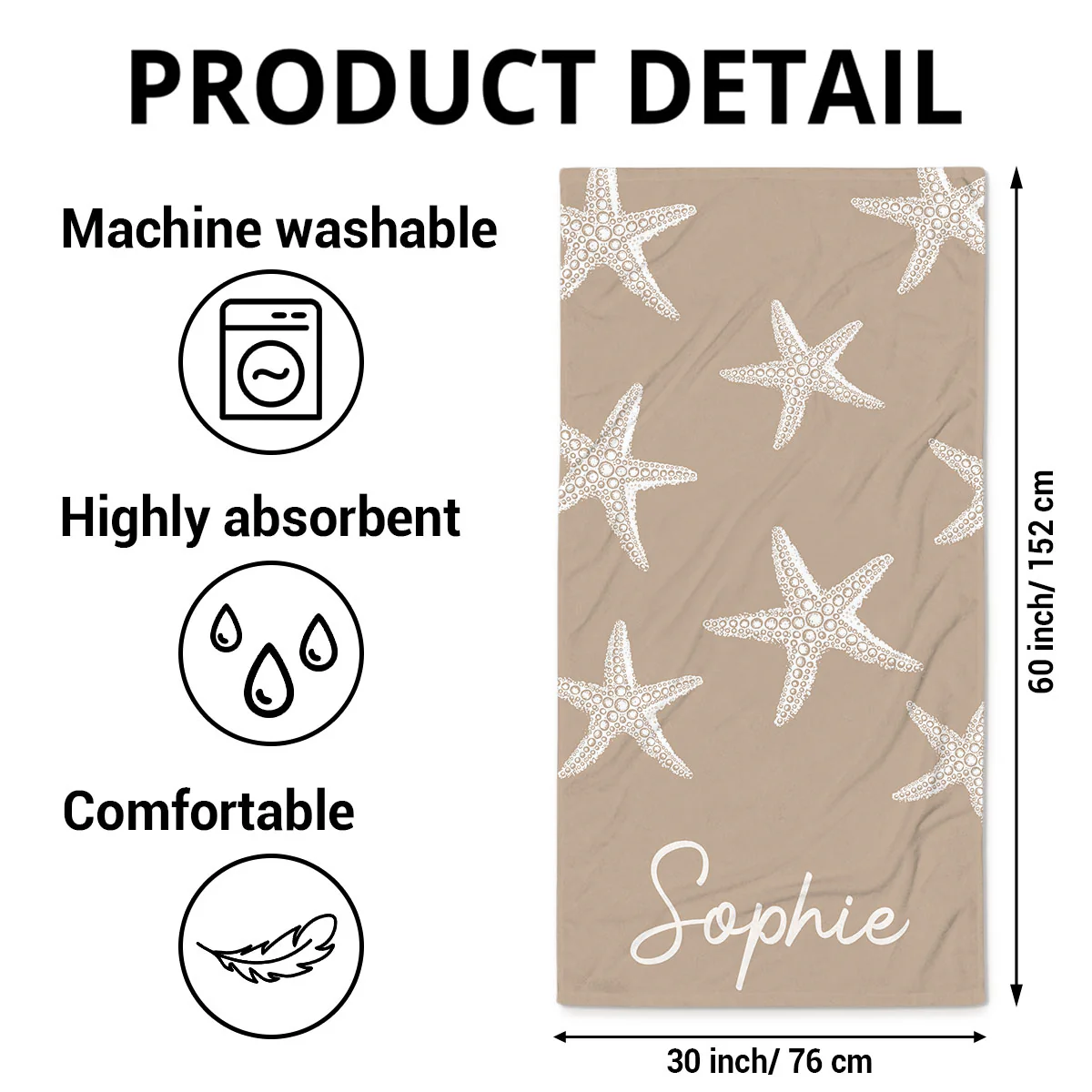 Summer Getaway - Personalized Custom Beach Towel - Image 6