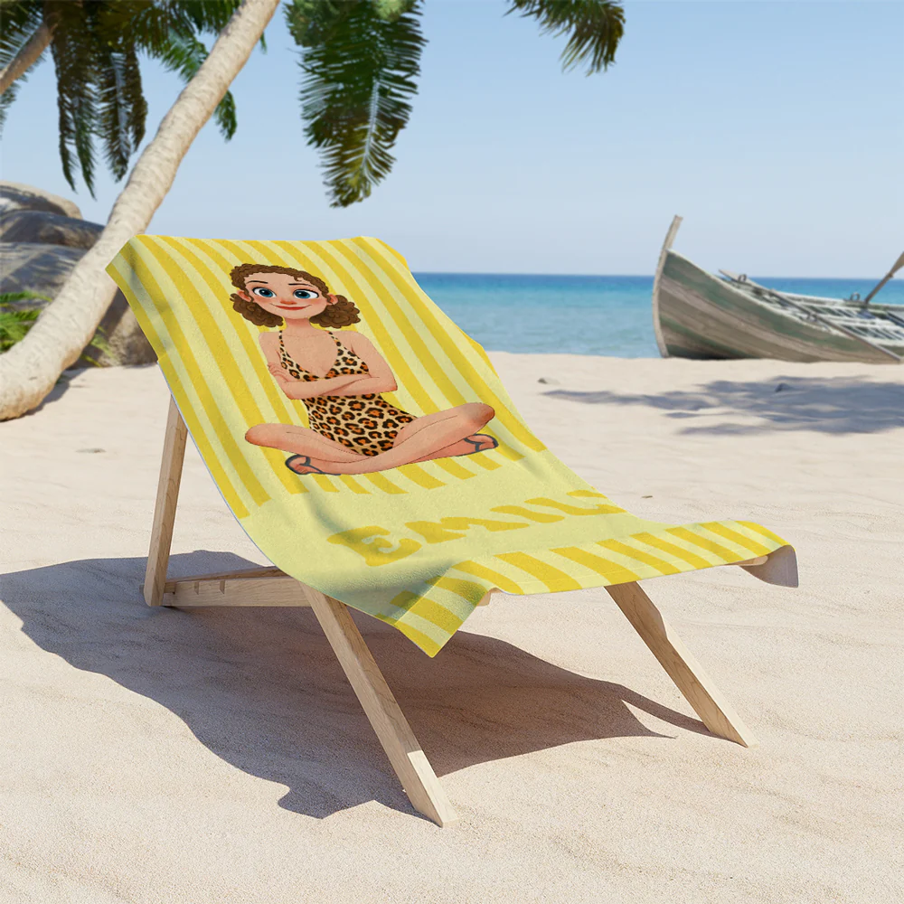 Summer Is Coming - Personalized Custom Beach Towel - Image 2