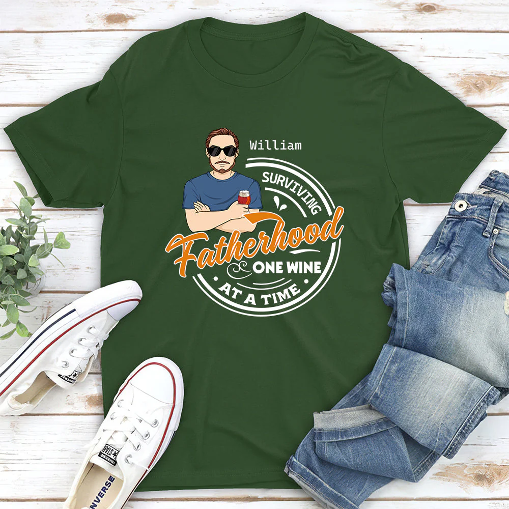 Surviving Fatherhood - Personalized Custom Shirt - Image 2