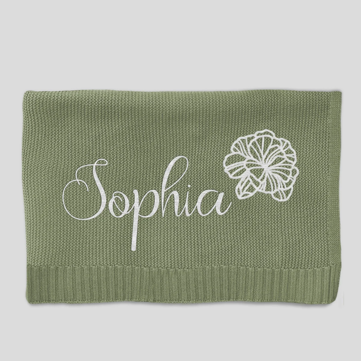 Sweat Dream - Personalized Custom Embroidered Knitted Baby Blanket - Image 9
