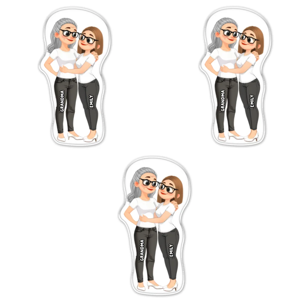 Sweet Hugs From Grandma - Personalized Custom Acrylic Fridge Magnet - Image 12