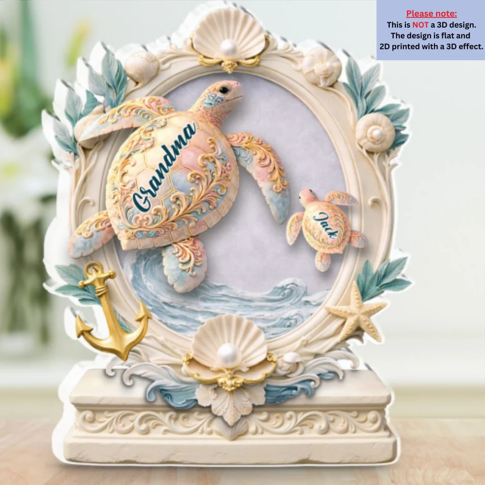 Sweet Turtles - Personalized Custom Acrylic Plaque - Image 6
