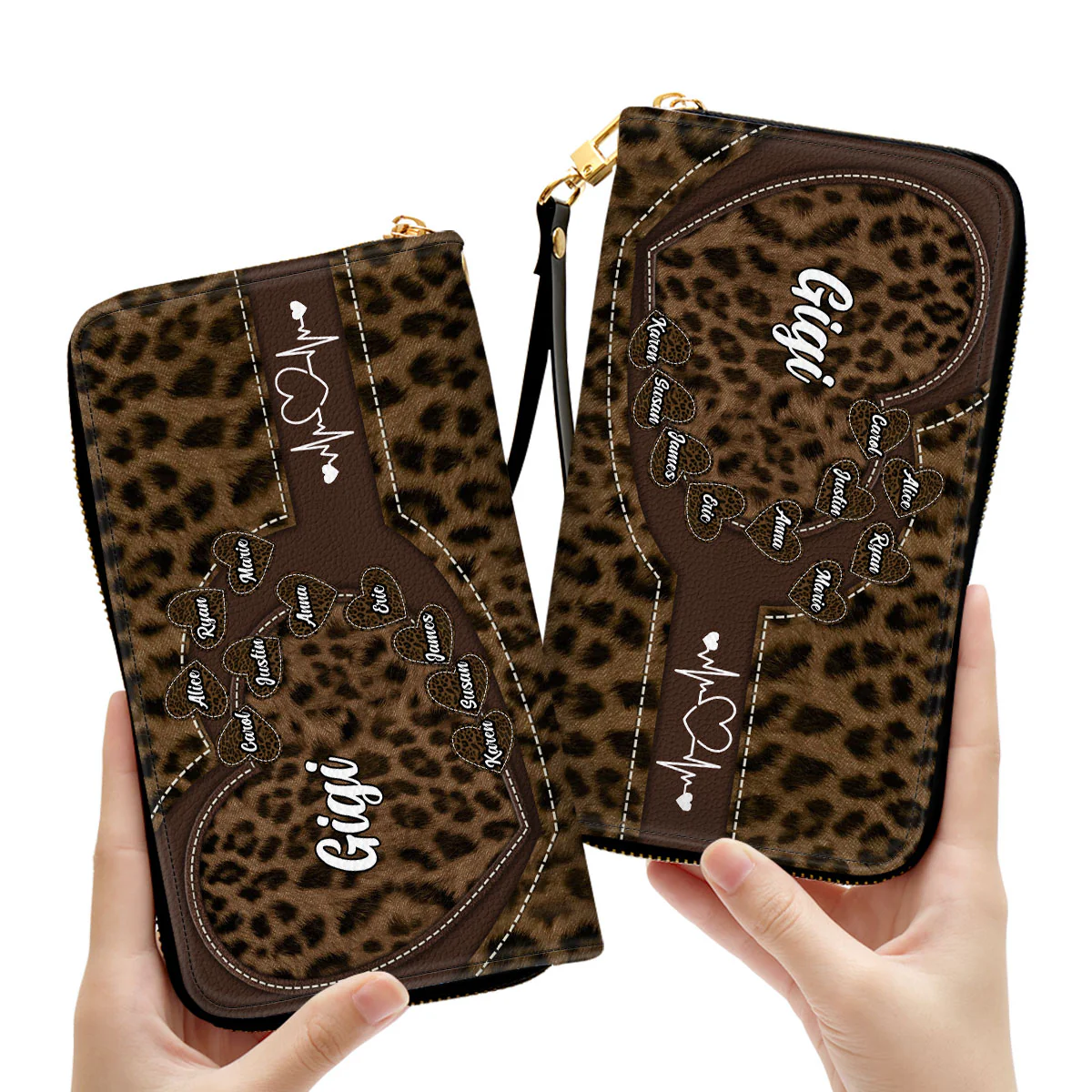 Sweetheart Of Grandma - Personalized Custom Leather Wallet - Image 3