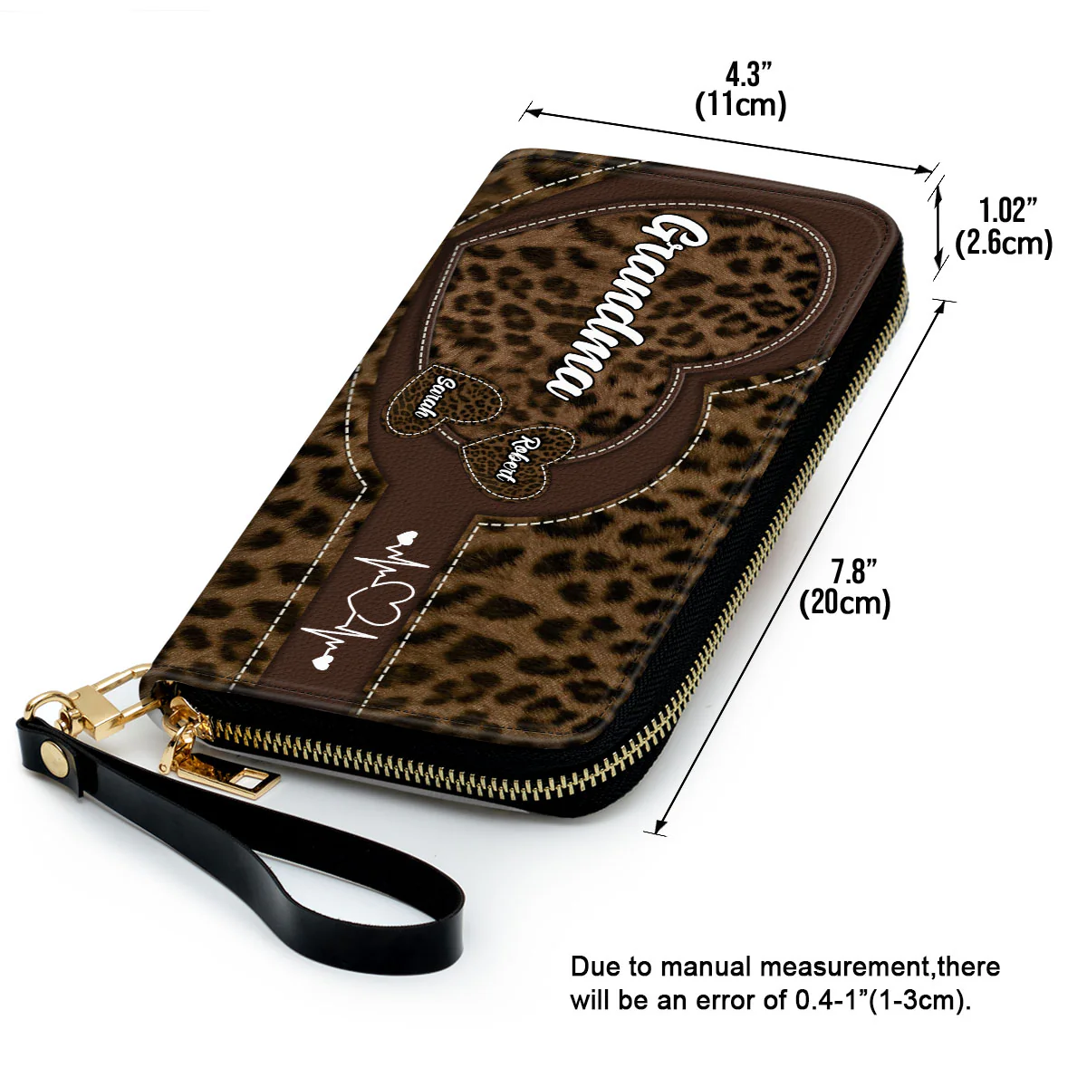 Sweetheart Of Grandma - Personalized Custom Leather Wallet - Image 6