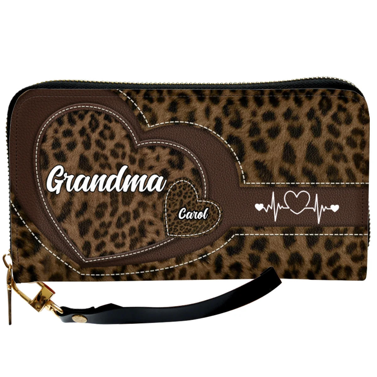 Sweetheart Of Grandma - Personalized Custom Leather Wallet - Image 7