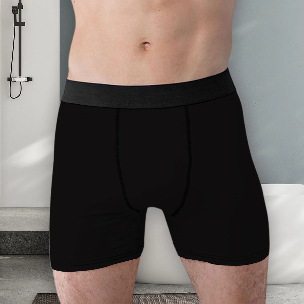 Tactical Curves Standing By - Personalized Photo Men's Boxer Briefs - Image 4
