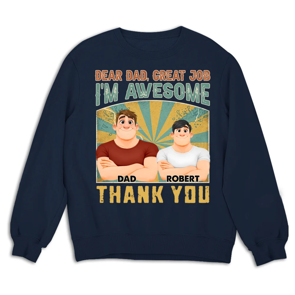Thank You Best Dad Stylized - Personalized Custom Shirt - Image 16