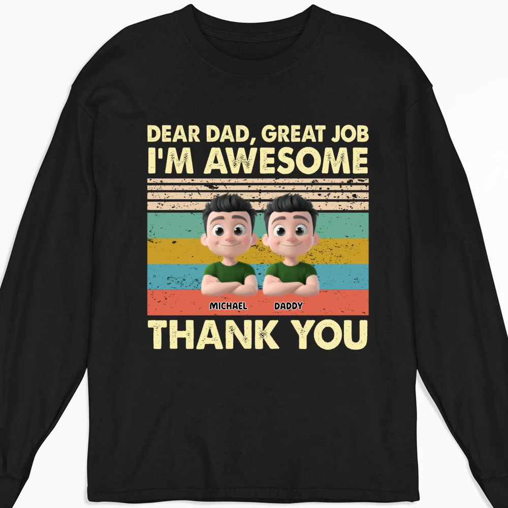 Thank You Dad - Personalized Custom Shirt - Image 21