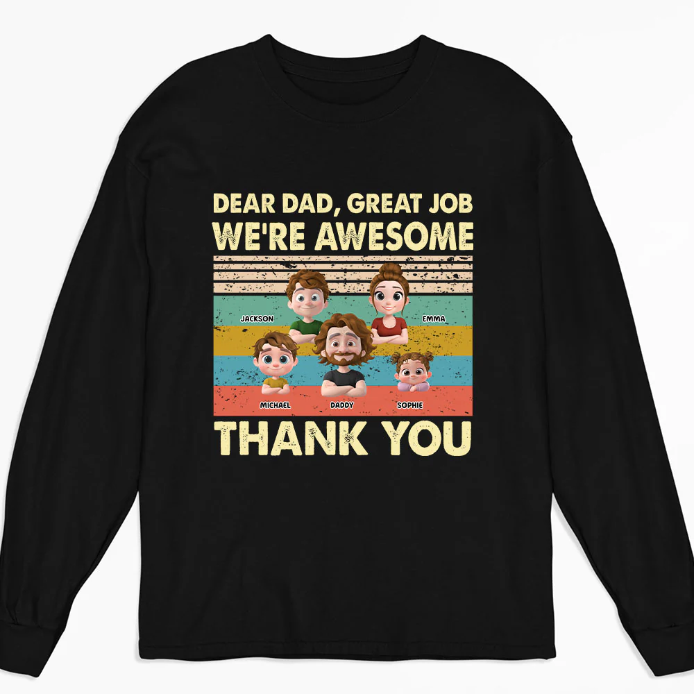 Thank You Dad - Personalized Custom Shirt - Image 9