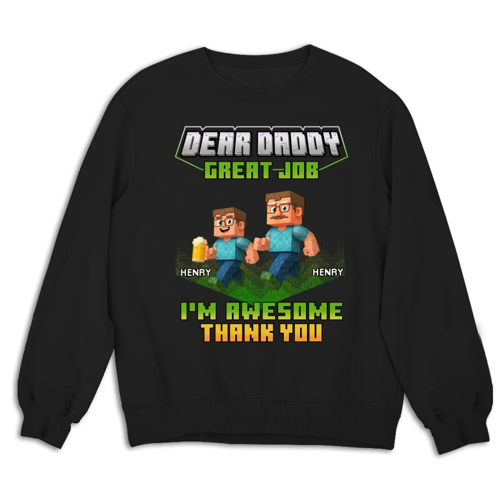 Thank You Dadcraft - Personalized Custom Shirt - Image 16