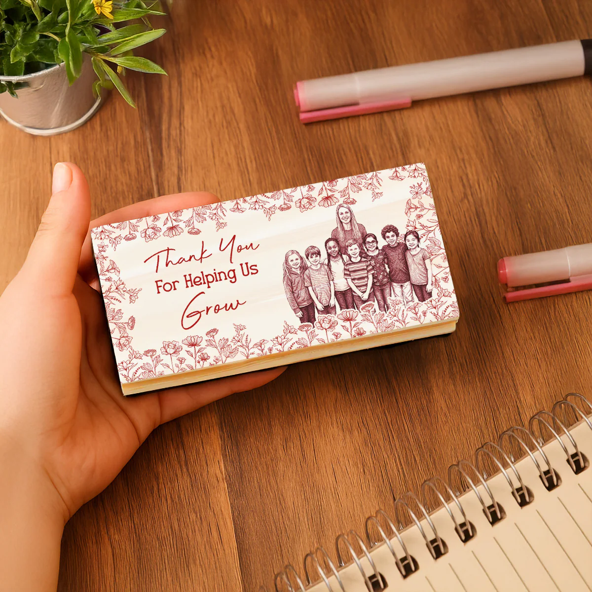 Thank You For Helping Me - Personalized Custom Whiteboard Eraser - Image 5