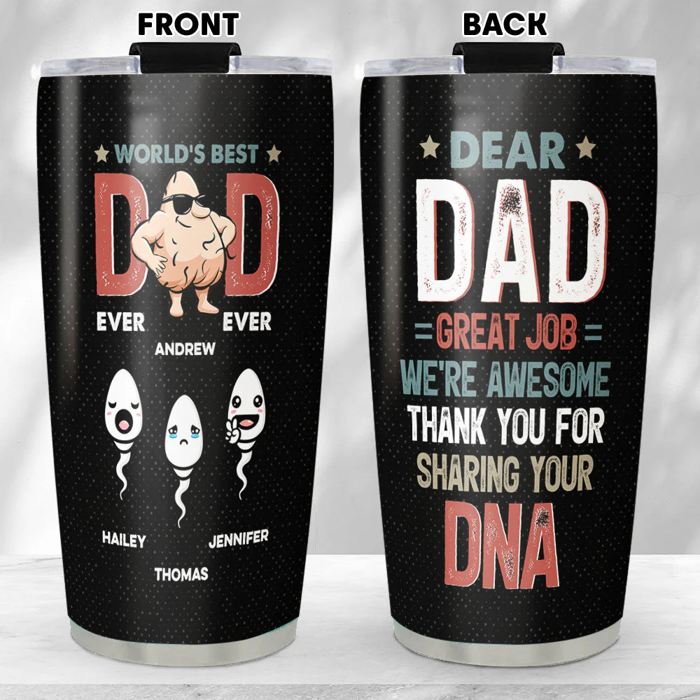 Thank You For Sharing Your DNA - Personalized Custom Tumbler - Image 2