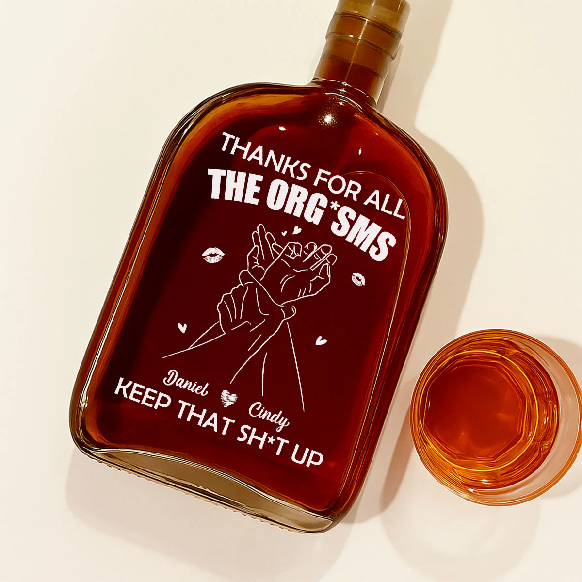 Thanks For All - Personalized Custom Spirits Decanter - Image 2
